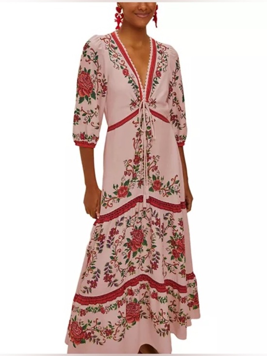 FARM Rio Dresses & Skirts - Farm Rio Flower Tapestry Maxi Dress - size small - NWT